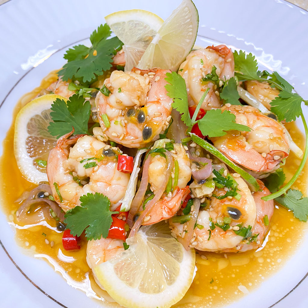 Lemon Passion Fruit Shrimp Recipe