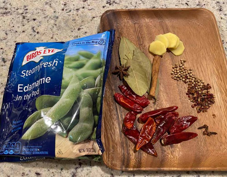 Braised Edamame Bean Pods Bear Cusine