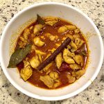 indian chicken curry, made from scratch with spices