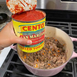 lasagna sauce using san marzano tomato