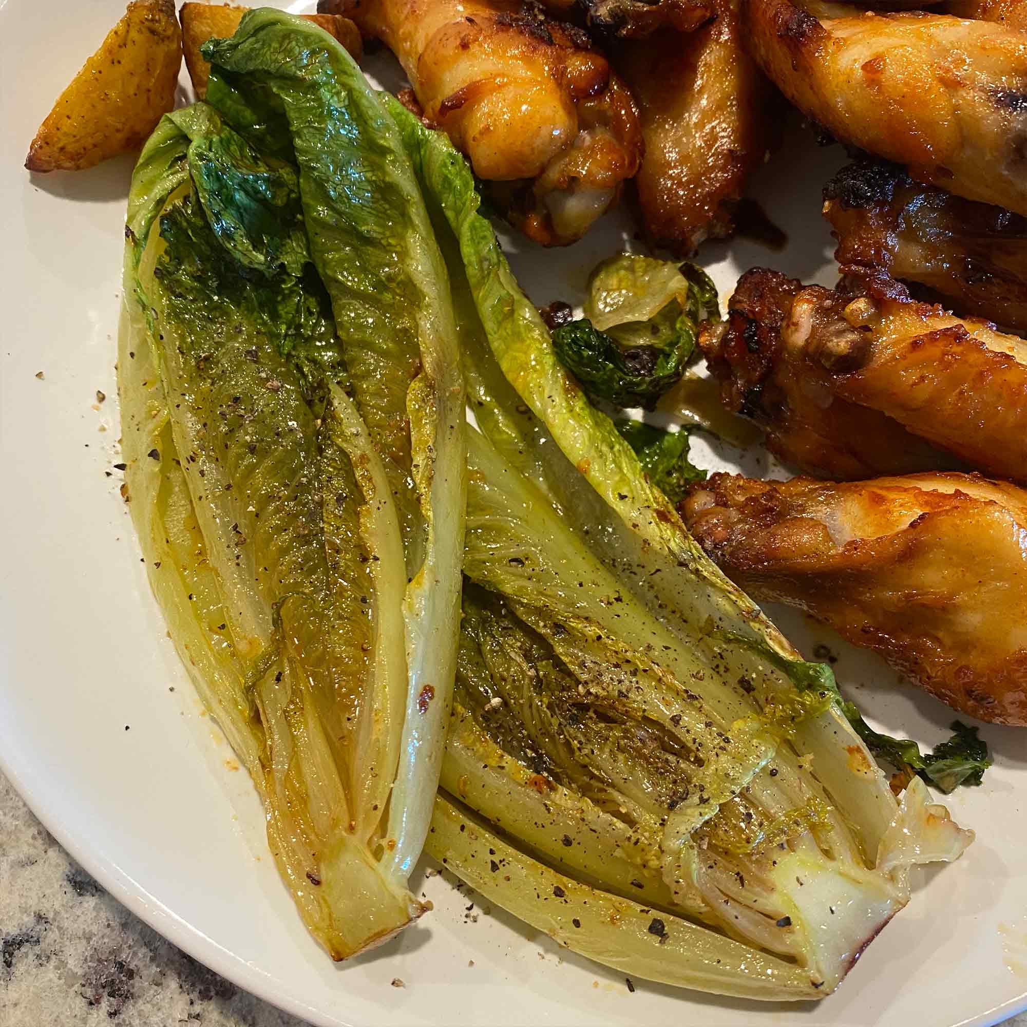 Air Fry Whole Romaine Lettuce Bear Cusine