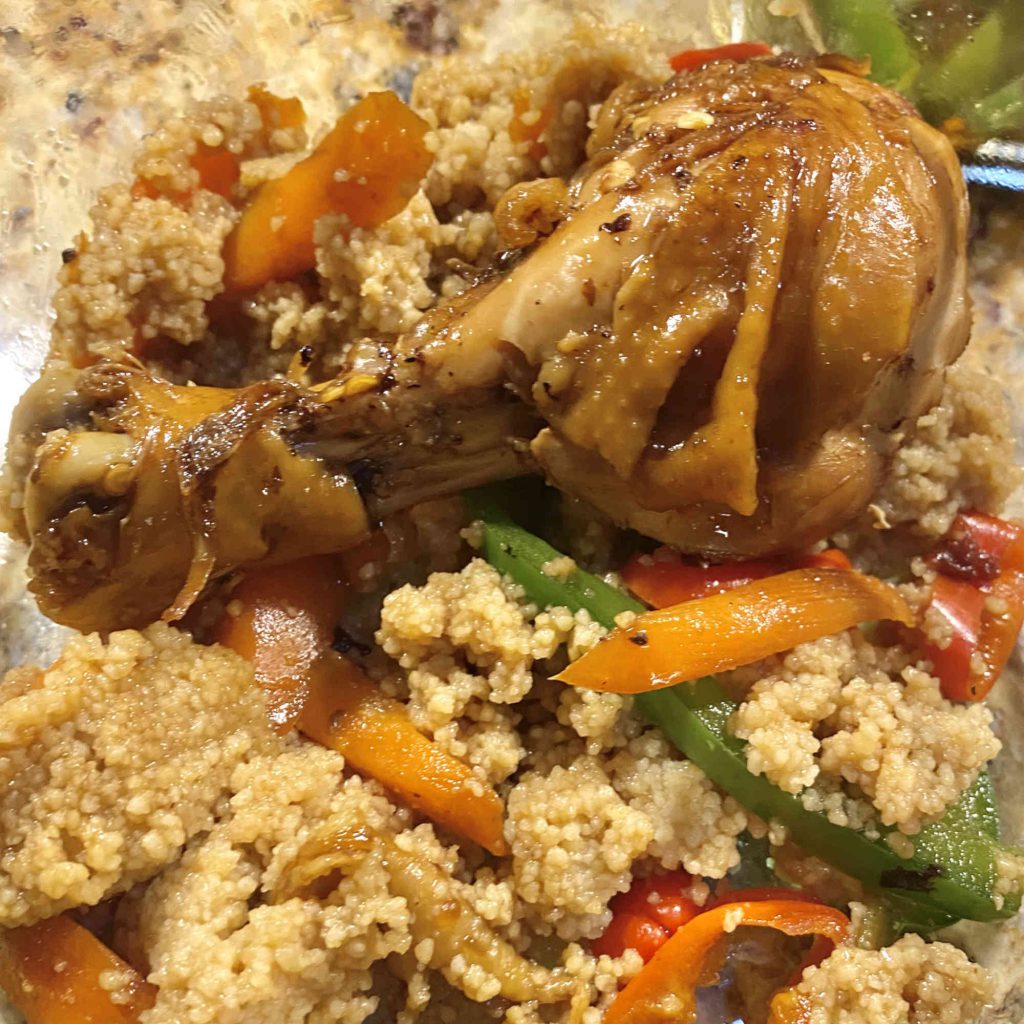 braised chicken with couscous